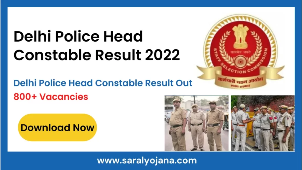 Delhi Police Head Constable Result Out