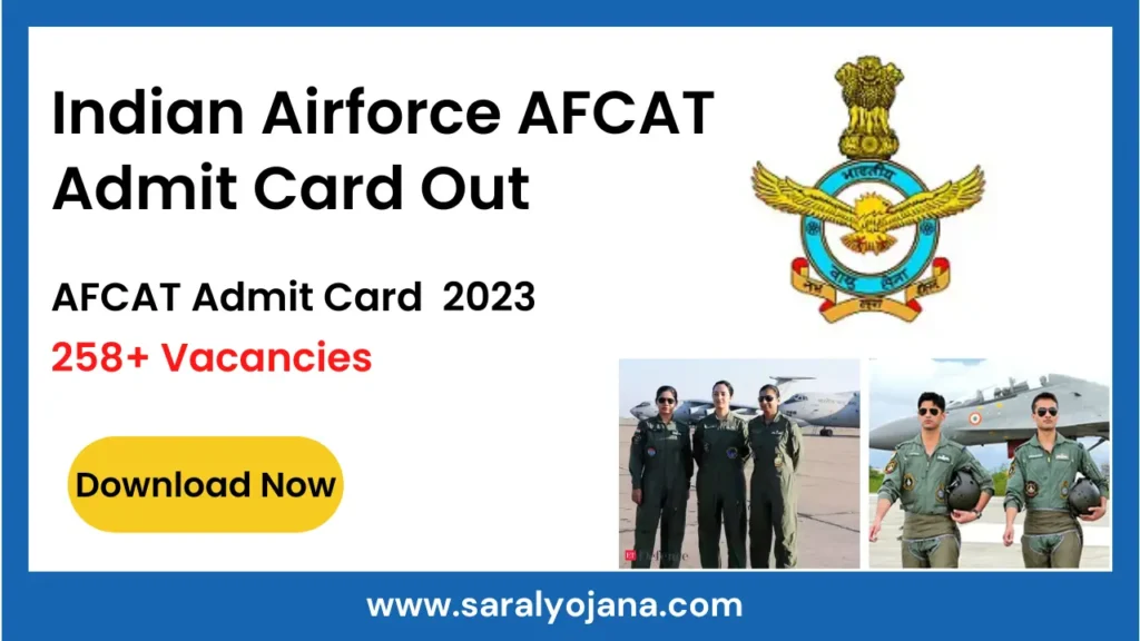 AFCAT Admit Card 2023
