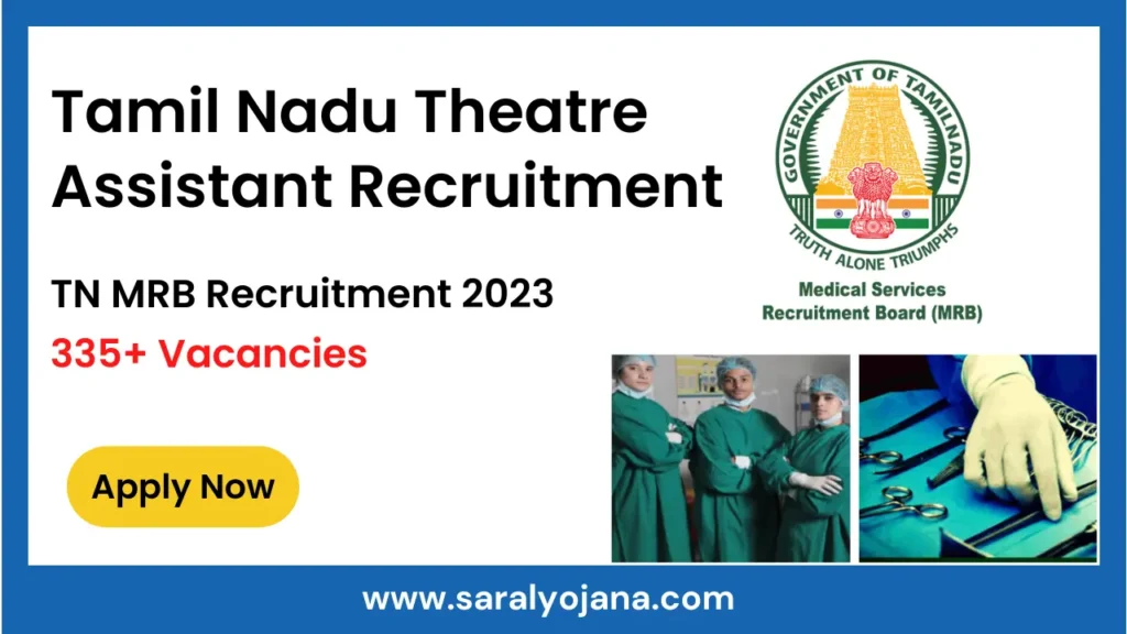 tamil nadu theatre assistant recruitment 2023